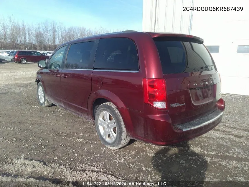 2C4RDGDG6KR687439 2019 Dodge Grand Caravan Crew