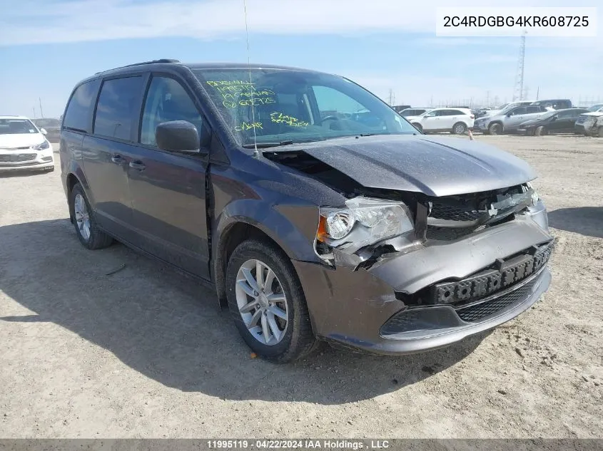 2C4RDGBG4KR608725 2019 Dodge Grand Caravan Se