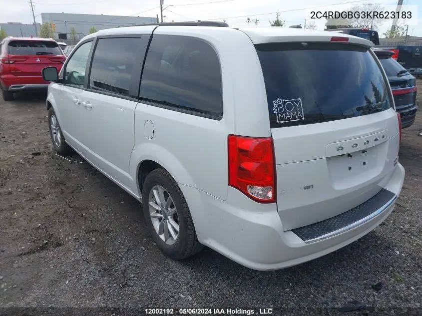 2C4RDGBG3KR623183 2019 Dodge Grand Caravan Se