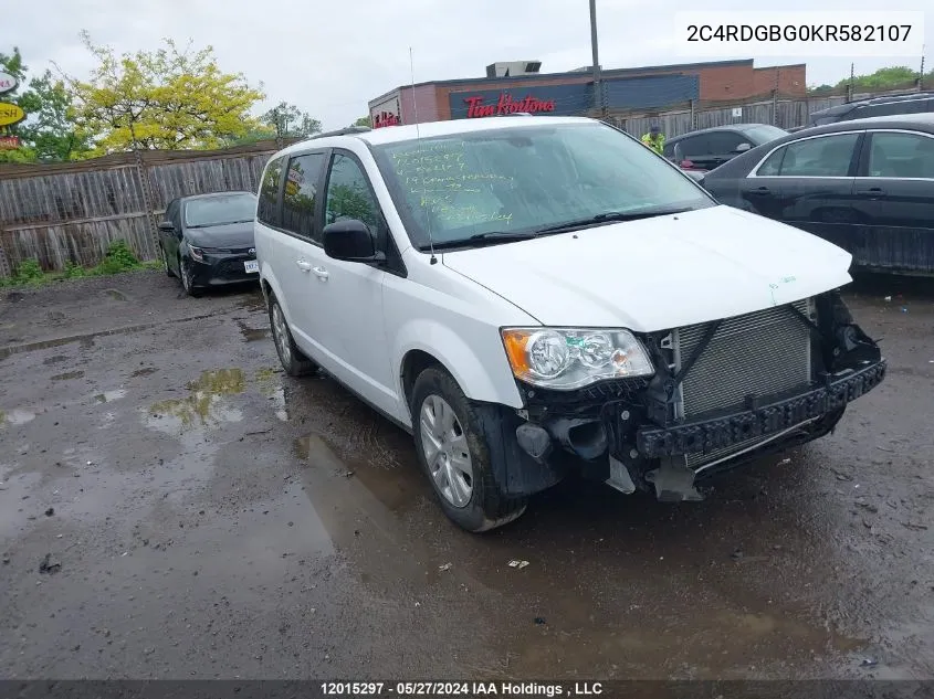 2C4RDGBG0KR582107 2019 Dodge Grand Caravan Se