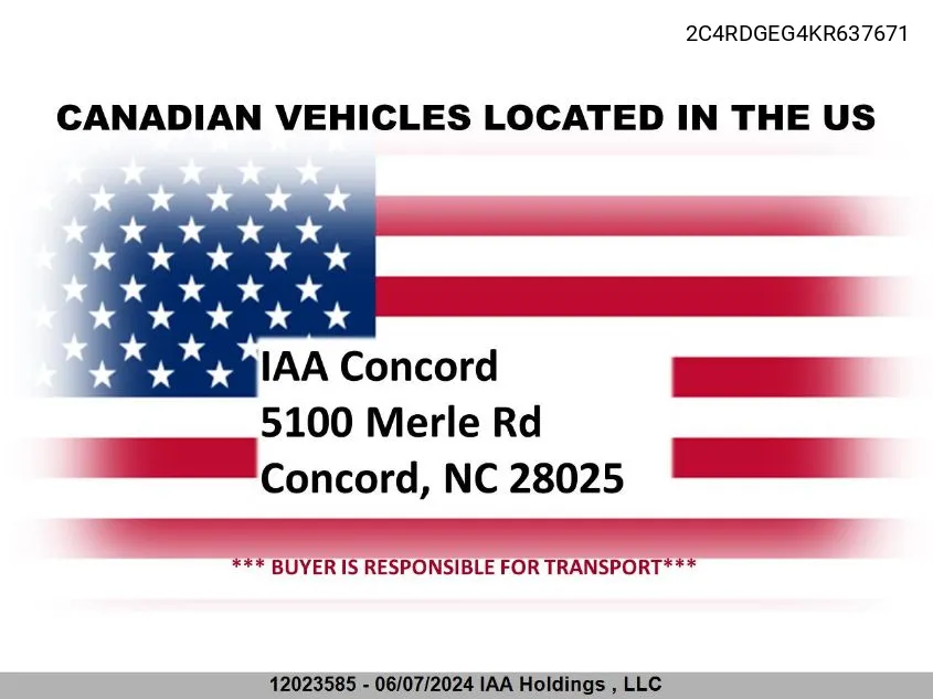 2C4RDGEG4KR637671 2019 Dodge Grand Caravan Gt