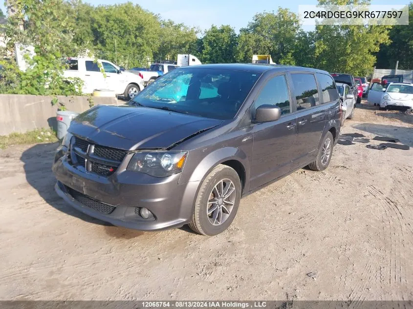 2C4RDGEG9KR677597 2019 Dodge Grand Caravan Gt