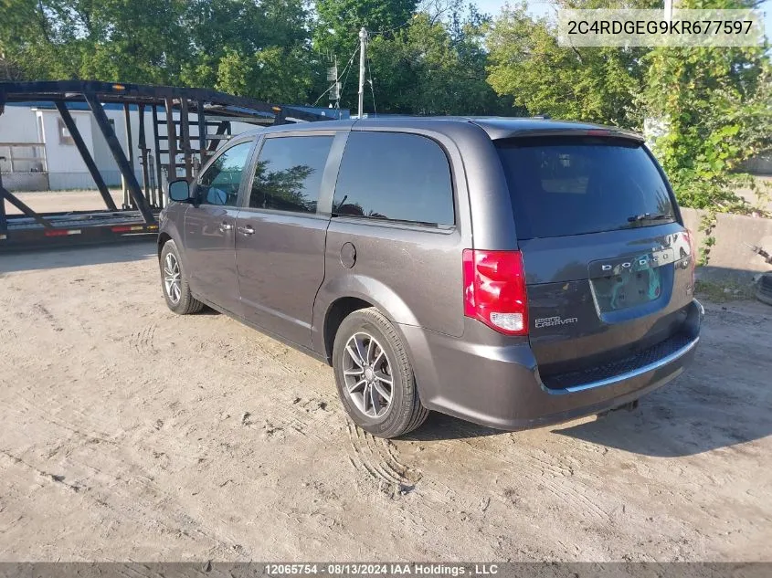 2C4RDGEG9KR677597 2019 Dodge Grand Caravan Gt