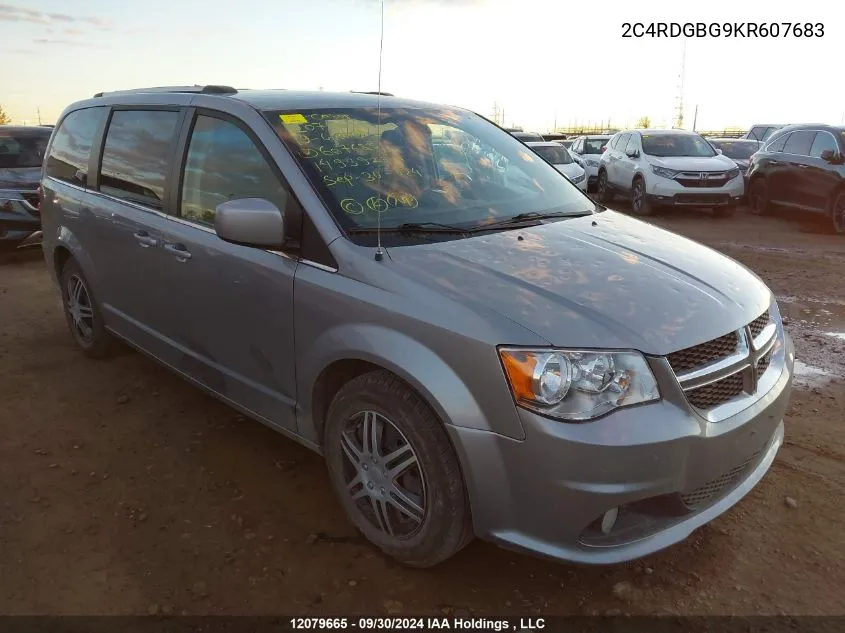 2C4RDGBG9KR607683 2019 Dodge Grand Caravan Se