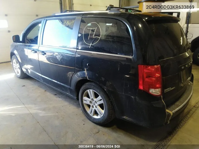 2C4RDGDG3KR633869 2019 Dodge Grand Caravan Crew