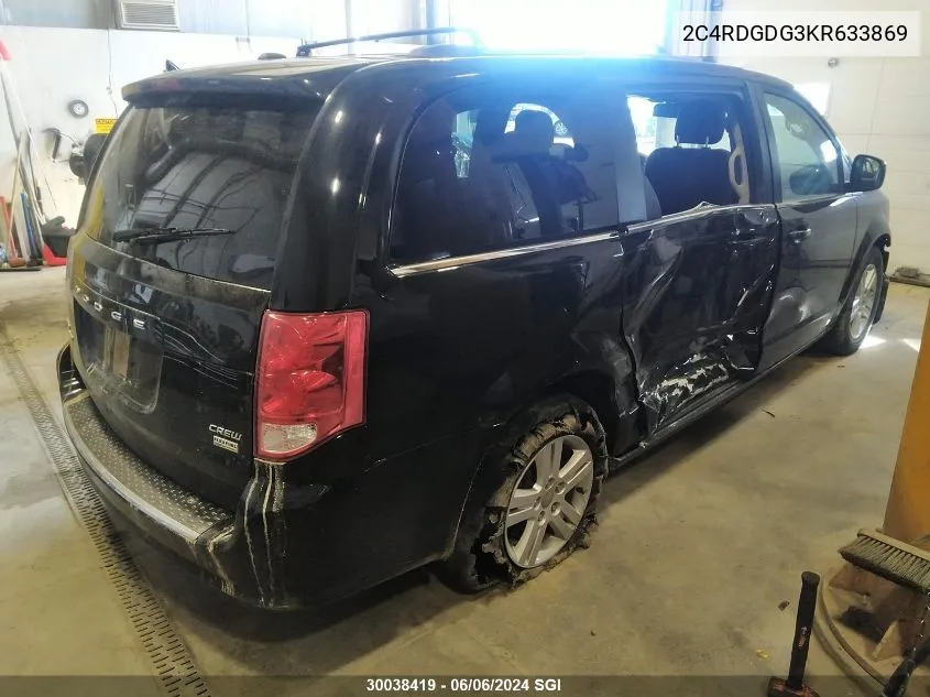 2C4RDGDG3KR633869 2019 Dodge Grand Caravan Crew