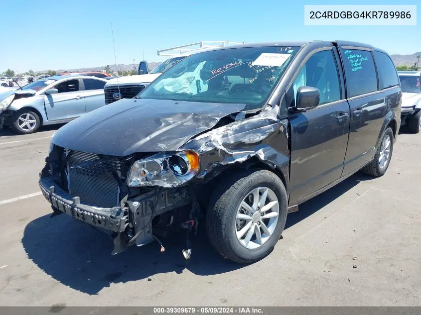 2019 Dodge Grand Caravan Se 35Th Anniversary Edition VIN: 2C4RDGBG4KR789986 Lot: 39309679