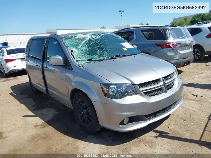 2019 Dodge Grand Caravan Gt VIN: 2C4RDGEG5KR682392 Lot: 39356883