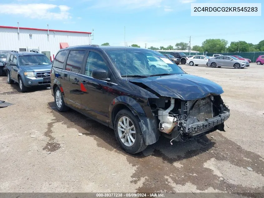 2019 Dodge Grand Caravan Sxt VIN: 2C4RDGCG2KR545283 Lot: 39377238