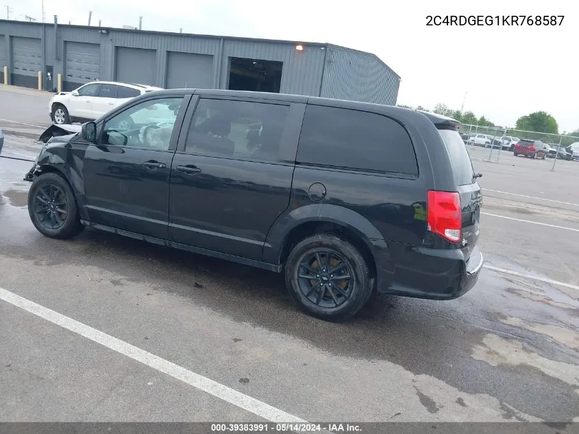 2C4RDGEG1KR768587 2019 Dodge Grand Caravan Gt