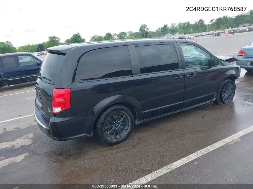 2C4RDGEG1KR768587 2019 Dodge Grand Caravan Gt