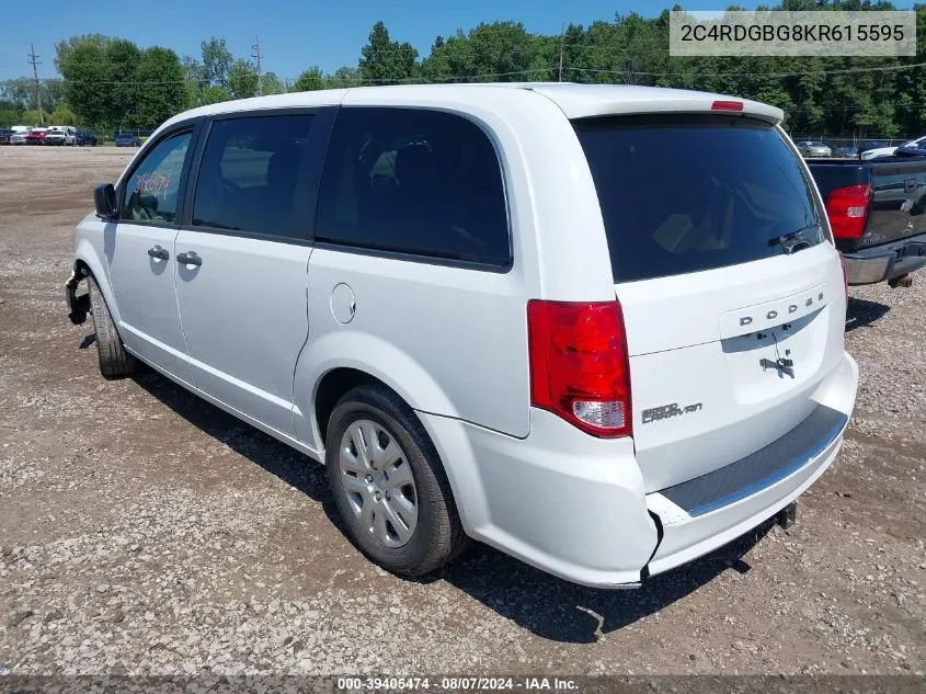 2C4RDGBG8KR615595 2019 Dodge Grand Caravan Se