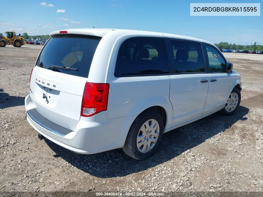 2C4RDGBG8KR615595 2019 Dodge Grand Caravan Se