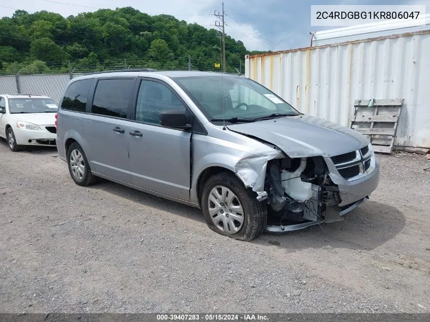 2019 Dodge Grand Caravan Se VIN: 2C4RDGBG1KR806047 Lot: 39407283