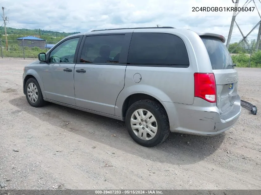 2C4RDGBG1KR806047 2019 Dodge Grand Caravan Se