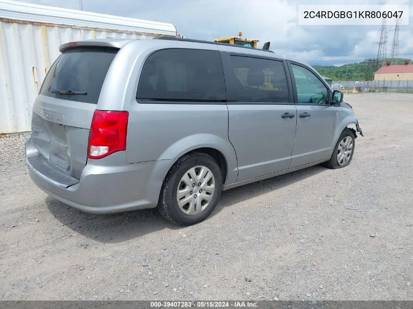 2C4RDGBG1KR806047 2019 Dodge Grand Caravan Se