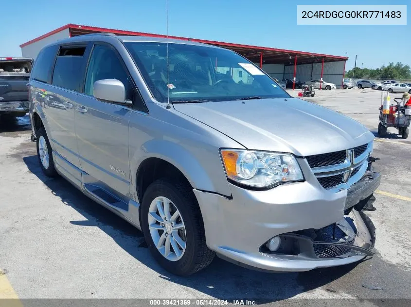 2C4RDGCG0KR771483 2019 Dodge Grand Caravan Sxt