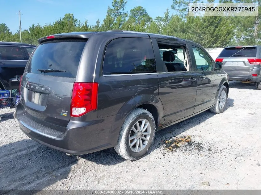 2019 Dodge Grand Caravan Sxt VIN: 2C4RDGCGXKR775945 Lot: 39430002