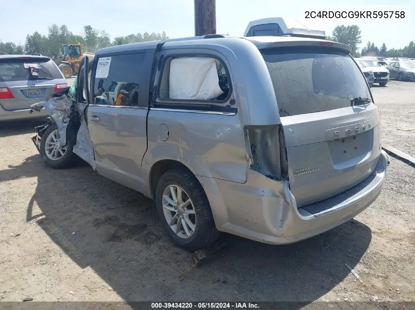 2C4RDGCG9KR595758 2019 Dodge Grand Caravan Sxt