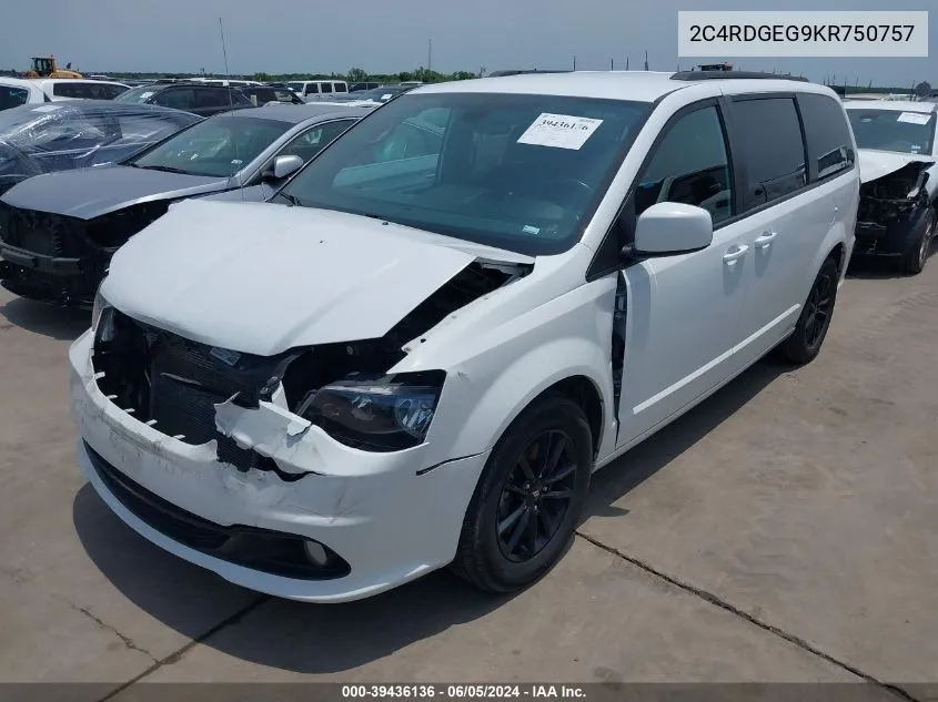 2C4RDGEG9KR750757 2019 Dodge Grand Caravan Gt