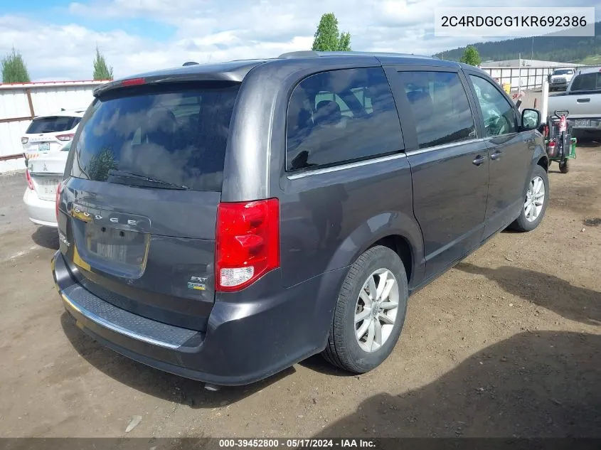 2C4RDGCG1KR692386 2019 Dodge Grand Caravan Sxt