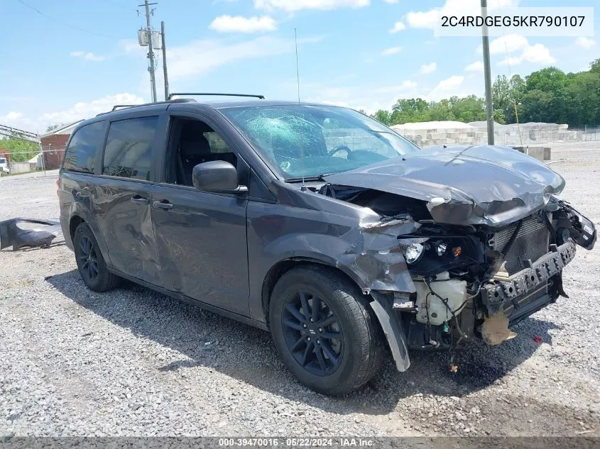 2C4RDGEG5KR790107 2019 Dodge Grand Caravan Gt