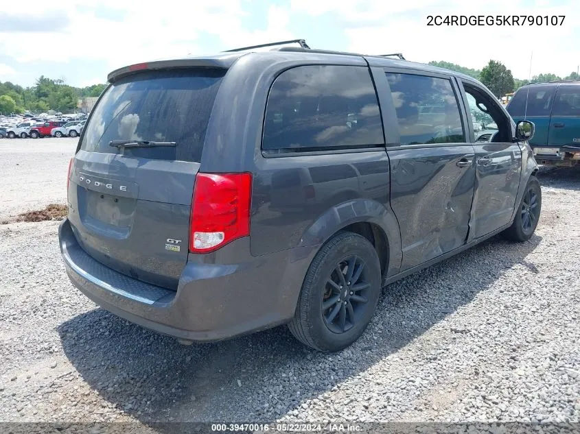 2C4RDGEG5KR790107 2019 Dodge Grand Caravan Gt