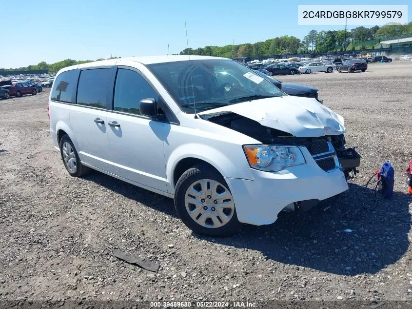 2C4RDGBG8KR799579 2019 Dodge Grand Caravan Se