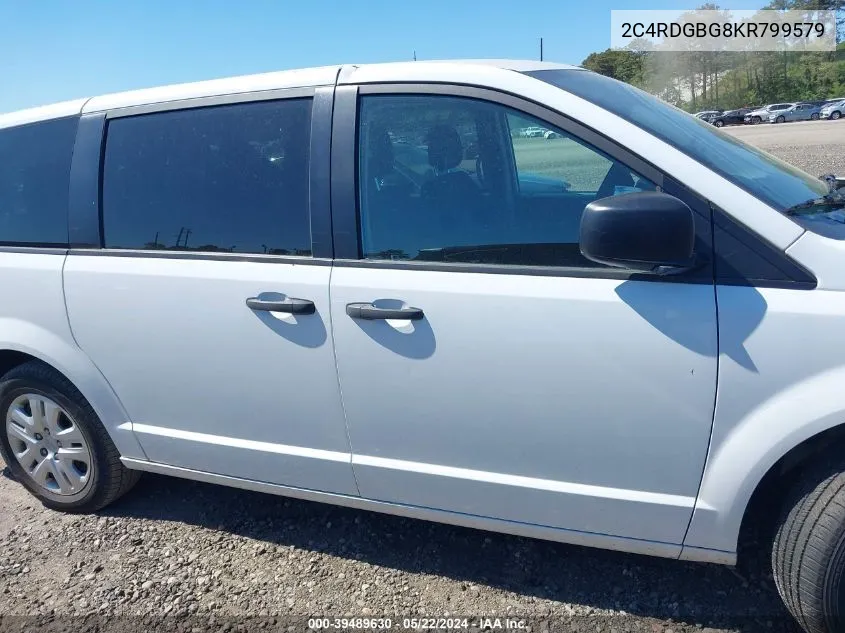 2C4RDGBG8KR799579 2019 Dodge Grand Caravan Se