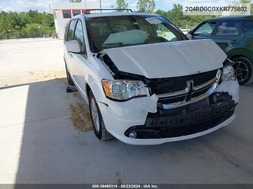 2C4RDGCGXKR775802 2019 Dodge Grand Caravan Sxt