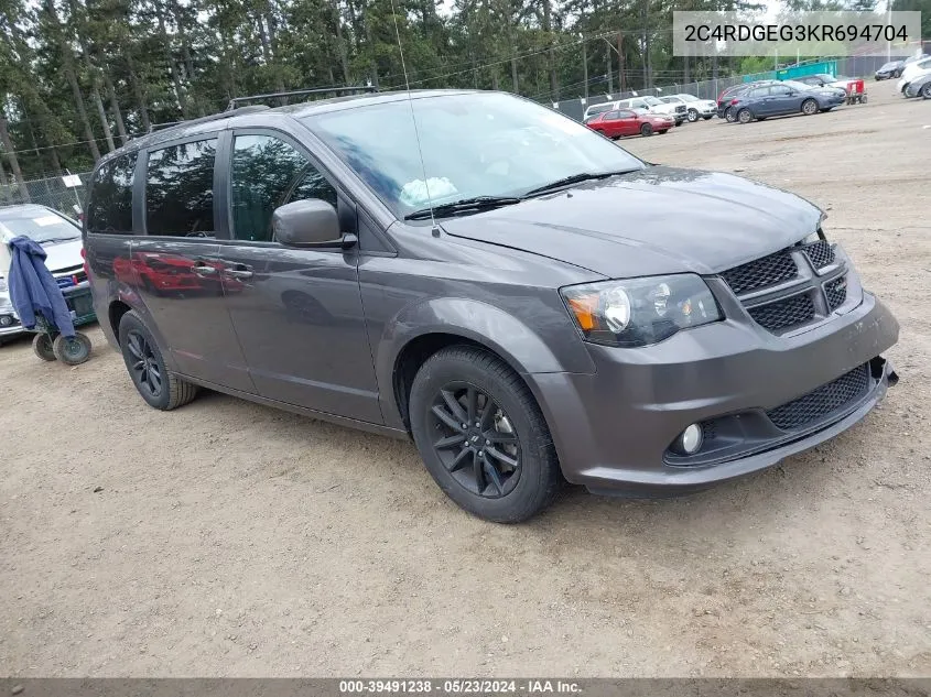 2C4RDGEG3KR694704 2019 Dodge Grand Caravan Gt