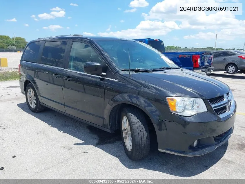 2019 Dodge Grand Caravan Sxt VIN: 2C4RDGCG0KR691021 Lot: 39492350