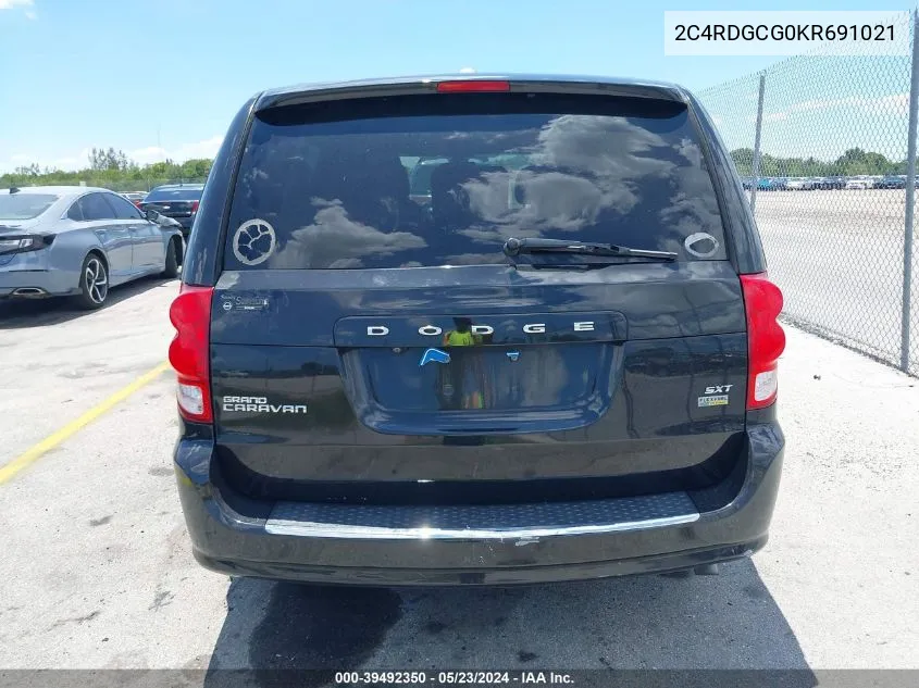 2C4RDGCG0KR691021 2019 Dodge Grand Caravan Sxt