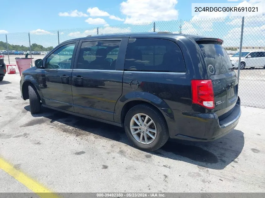 2019 Dodge Grand Caravan Sxt VIN: 2C4RDGCG0KR691021 Lot: 39492350