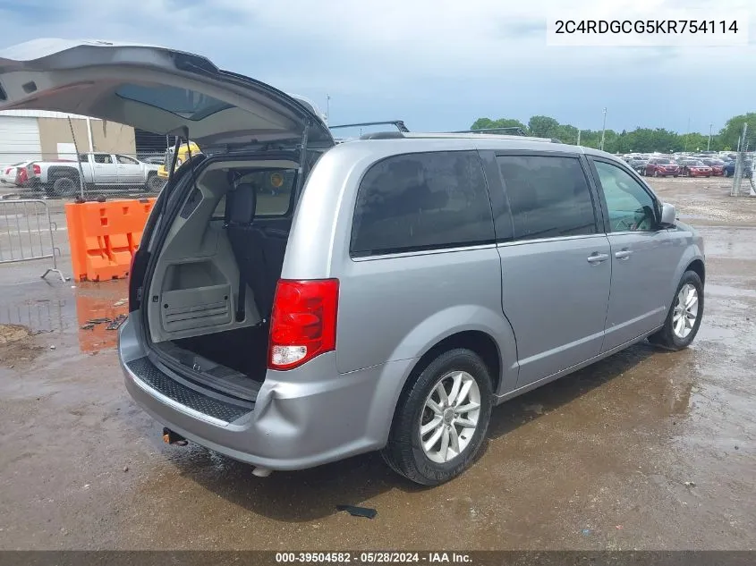 2C4RDGCG5KR754114 2019 Dodge Grand Caravan Sxt