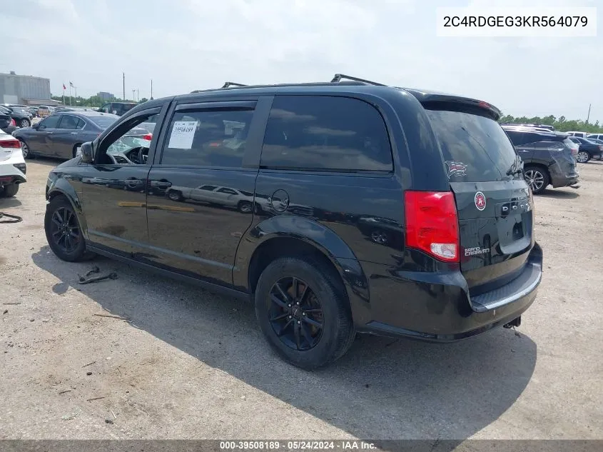 2C4RDGEG3KR564079 2019 Dodge Grand Caravan Gt