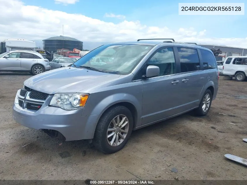 2019 Dodge Grand Caravan Sxt VIN: 2C4RDGCG2KR565128 Lot: 39512267