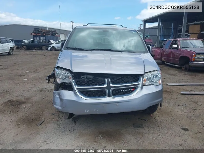 2019 Dodge Grand Caravan Sxt VIN: 2C4RDGCG2KR565128 Lot: 39512267