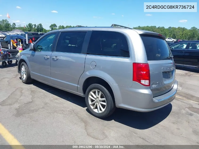 2C4RDGCG8KR736724 2019 Dodge Grand Caravan Sxt