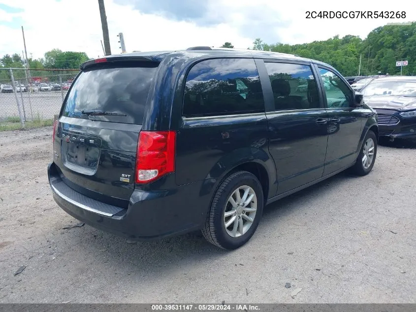 2C4RDGCG7KR543268 2019 Dodge Grand Caravan Sxt