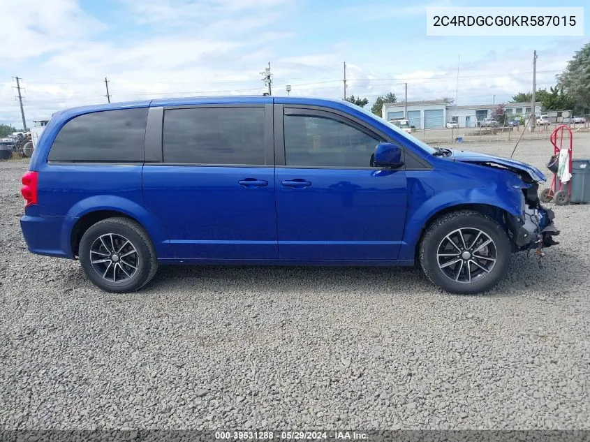 2C4RDGCG0KR587015 2019 Dodge Grand Caravan Sxt