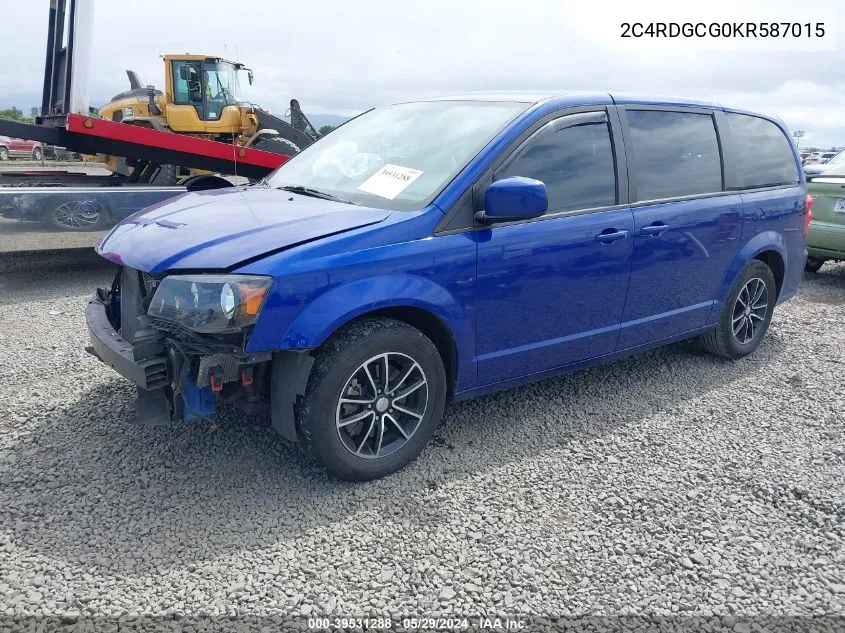 2C4RDGCG0KR587015 2019 Dodge Grand Caravan Sxt