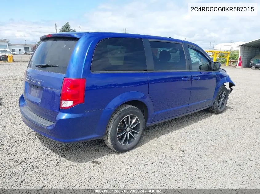 2C4RDGCG0KR587015 2019 Dodge Grand Caravan Sxt