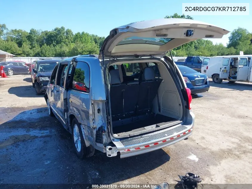 2C4RDGCG7KR712785 2019 Dodge Grand Caravan Sxt