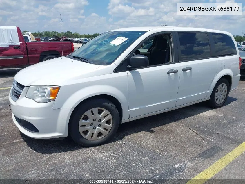 2C4RDGBGXKR638179 2019 Dodge Grand Caravan Se