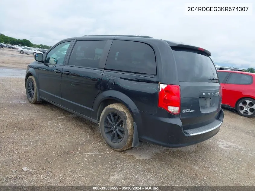 2C4RDGEG3KR674307 2019 Dodge Grand Caravan Gt