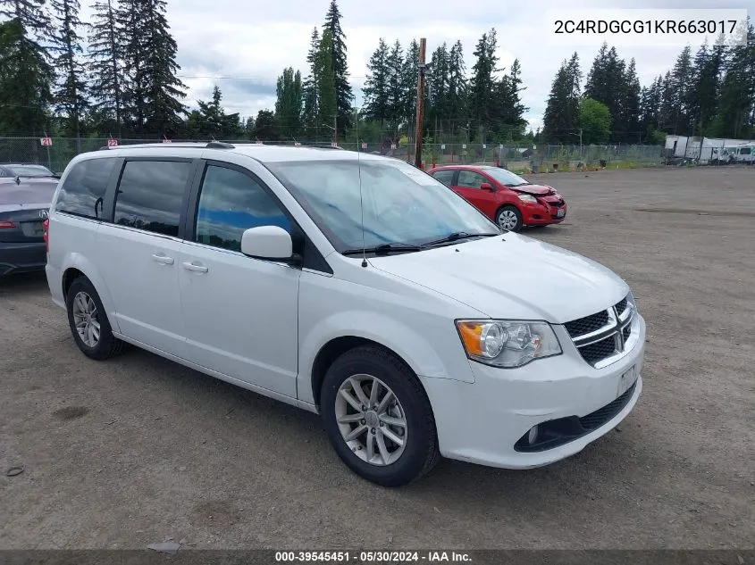 2C4RDGCG1KR663017 2019 Dodge Grand Caravan Sxt