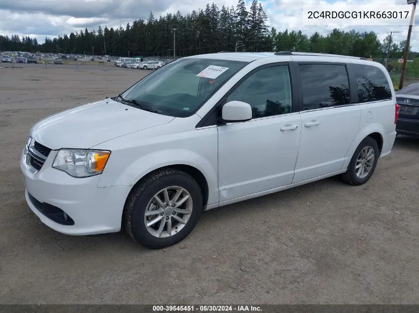 2C4RDGCG1KR663017 2019 Dodge Grand Caravan Sxt