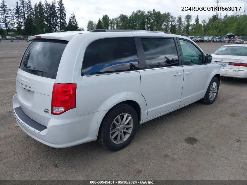 2C4RDGCG1KR663017 2019 Dodge Grand Caravan Sxt