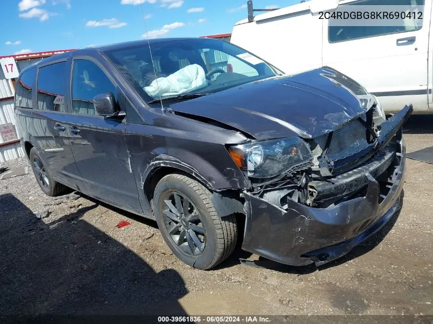 2C4RDGBG8KR690412 2019 Dodge Grand Caravan Se Plus